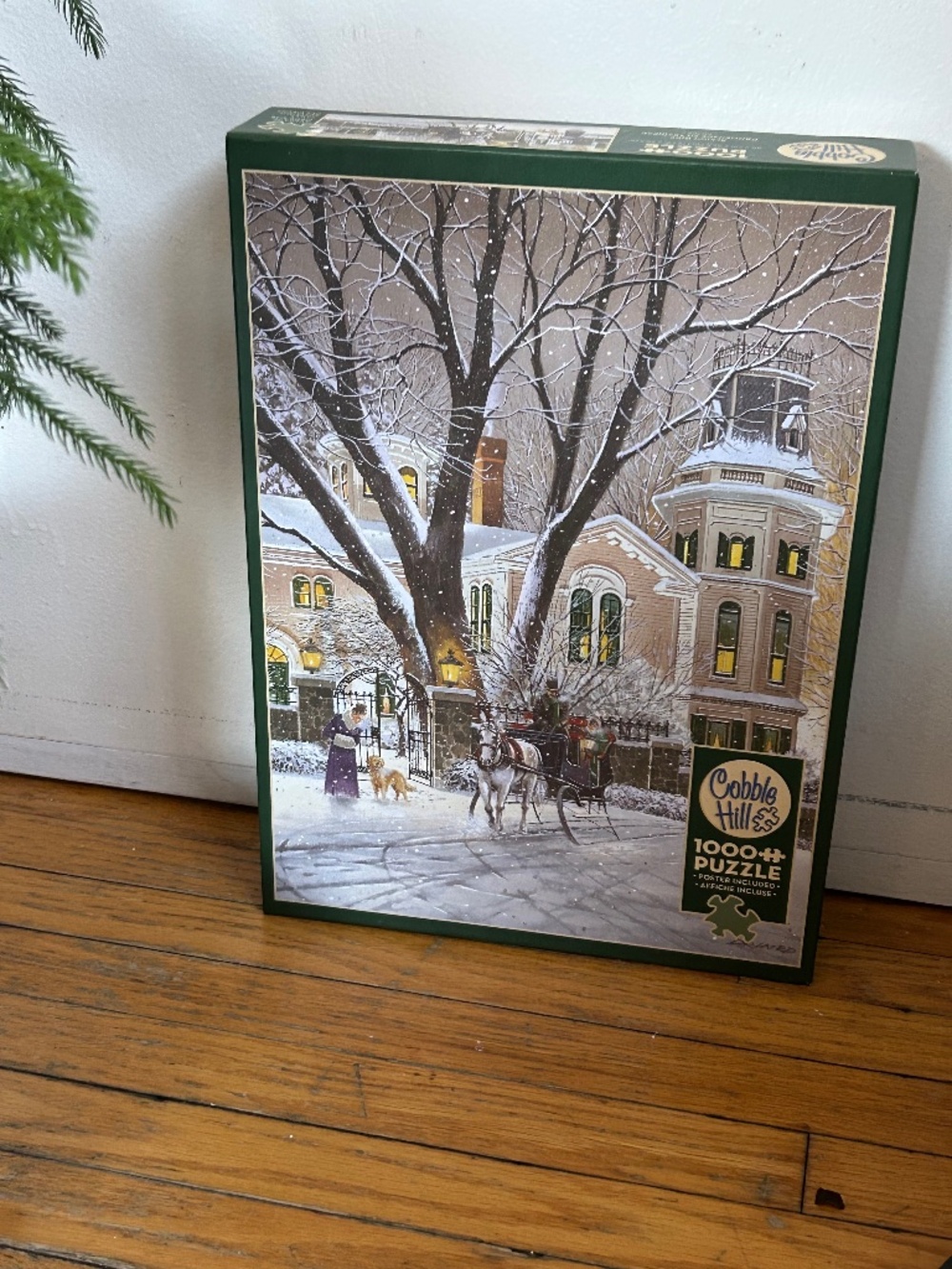 Puzzle Winterland Horse Carriage & dog